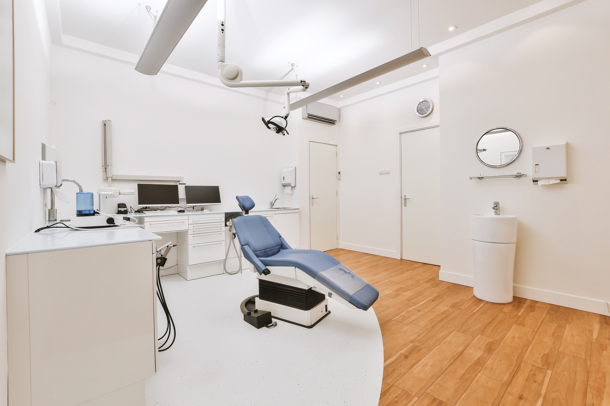 Interior of modern dentist office